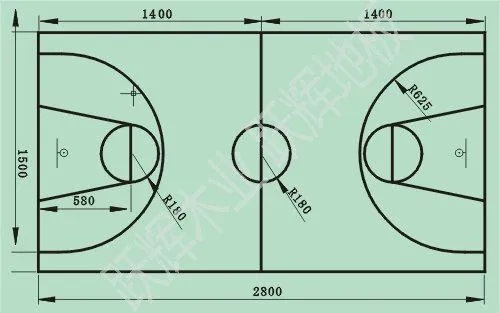 篮球场地标准尺寸施工图，让你的篮球技能更上一层楼-第3张图片-www.211178.com_果博福布斯