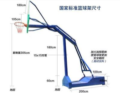 篮球架尺寸和高度图解视频打造完美的篮球场，让你的运动更加畅快