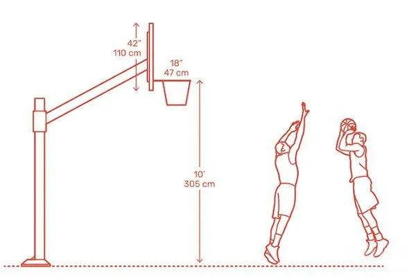 篮球架尺寸和高度图解视频打造完美的篮球场，让你的运动更加畅快-第2张图片-www.211178.com_果博福布斯