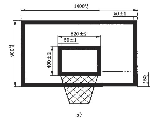 篮球架尺寸规格图介绍