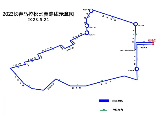 吉林市马拉松2023路线图详解-第3张图片-www.211178.com_果博福布斯